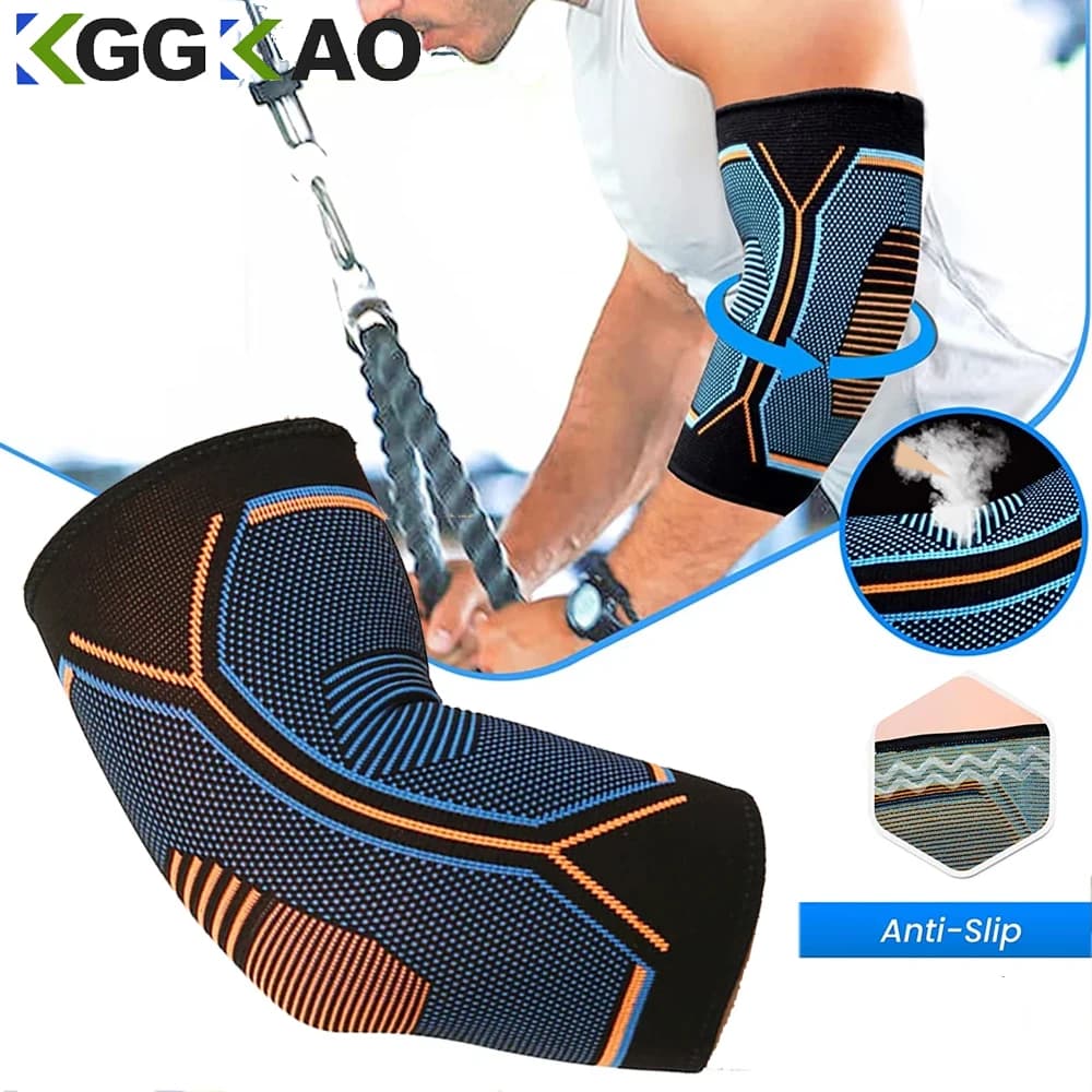 1Pcs Elbow Brace for Weightlifting Compression Support Reduce Tennis Elbow and Golfers Elbow Pain Relief