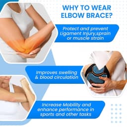 1Pcs Elbow Brace for Weightlifting Compression Support Reduce Tennis Elbow and Golfers Elbow Pain Relief