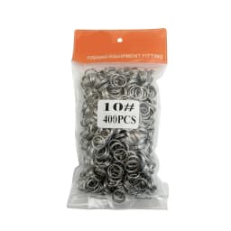 400/500pcs Fishing Split Rings 4-10mm Crank Hard Bait Snap Strengthen Double Loop Split Open Carp Fishing Lure Pesca Accessories
