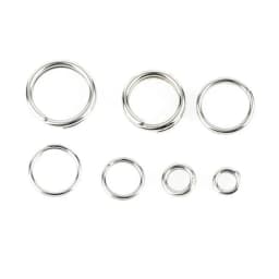 400/500pcs Fishing Split Rings 4-10mm Crank Hard Bait Snap Strengthen Double Loop Split Open Carp Fishing Lure Pesca Accessories