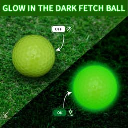 Caiton Glow Golf Balls for Night Sports,Tournament Fluorescent Glowing in The Dark Golf Ball,Long Lasting Bright Luminous Balls