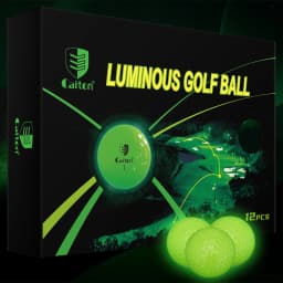 Caiton Glow Golf Balls for Night Sports,Tournament Fluorescent Glowing in The Dark Golf Ball,Long Lasting Bright Luminous Balls