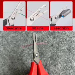 DNDYUJU Alloy Steel Multifunctional Fishing Plier PE Line Cutter with Jagged Hook Remover Carp Fishing Tools Accessories