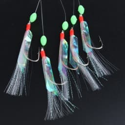 5 Pcs/Set Multi-Color Soft Silverskin Fishing Lure Set Imitation Fish Shrimp Bait with Crystal Barbed Hook for Variety Fish