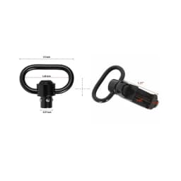 Metal 360degree QD Sling Rail Mount With 1.25Inch Swivel and 20mm Base For Hunting Accessory