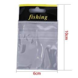 100Pcs Transparent Plastic Small Fish Hook Bags Fishing Accessories Bag Fishing Bag For Fishing Shop