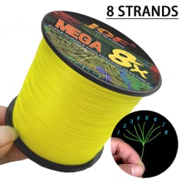 JOF X8 X16 Strands PE Braided Fishing Lines 0.16mm-0.8mm 18-200LB 300M 500M Multifilament Wires Sea Fish Line Ocean Rock Fshing