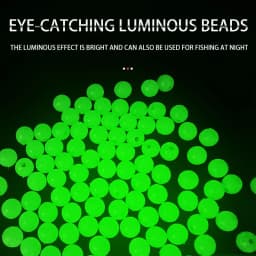 1000pcs/lot Fishing Floats Beads 3-12MM Hard/Soft Luminous Space Bean Round Float Balls Fishing Tools Accessory