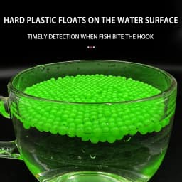 1000pcs/lot Fishing Floats Beads 3-12MM Hard/Soft Luminous Space Bean Round Float Balls Fishing Tools Accessory
