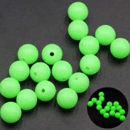 1000pcs/lot Fishing Floats Beads 3-12MM Hard/Soft Luminous Space Bean Round Float Balls Fishing Tools Accessory
