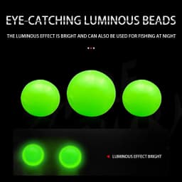1000pcs/lot Fishing Floats Beads 3-12MM Hard/Soft Luminous Space Bean Round Float Balls Fishing Tools Accessory