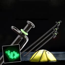 50Pcs/Pack Camping Nail Night Vision Luminous Ring Round Multi-functional Tents Accessories