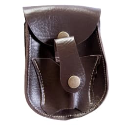 Black/brown Slingshot Steel Ball Carrying Storage Bag Handmade Leather Multifunctional Magnetic Suction Integrated Waist Bag