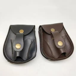 Black/brown Slingshot Steel Ball Carrying Storage Bag Handmade Leather Multifunctional Magnetic Suction Integrated Waist Bag