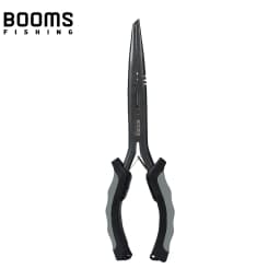 Booms Fishing F03 Multifunction Fishing Pliers Tools 23.5cm Straight Long Nose Stainless Steel Line Cutter Scissors Tools