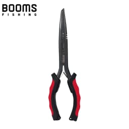 Booms Fishing F03 Multifunction Fishing Pliers Tools 23.5cm Straight Long Nose Stainless Steel Line Cutter Scissors Tools
