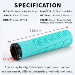 BUCKLOS Bicycle Handlebar Grip Ergonomic Lock on Bike Handle Cover Shock-absorbing Cycling Handles Bar Soft Mtb Grips