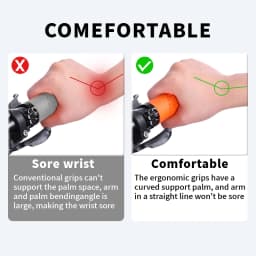 BUCKLOS Bicycle Handlebar Grip Ergonomic Lock on Bike Handle Cover Shock-absorbing Cycling Handles Bar Soft Mtb Grips