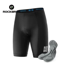 ROCKBROS Men's Cycling Shorts 3D Gel Pad Cycling Underwear Anti-Slip Breathable Bike Bicycle Liner Shorts Men MTB Road Riding