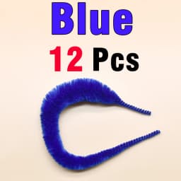 MNFT 12Pcs Mangum Dragon Tails Pike Muskie Steelhead Fly Tying Lure Saltwater Baitfish Fly Snake Wigle Tail Material Soft Worms