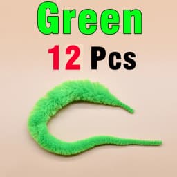 MNFT 12Pcs Mangum Dragon Tails Pike Muskie Steelhead Fly Tying Lure Saltwater Baitfish Fly Snake Wigle Tail Material Soft Worms