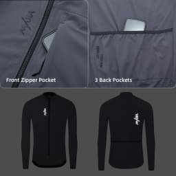 YKYWBIKE Men's Cycling Jacket 10-20°C Waterproof Windproof Bicycle Windbreaker Warmth Fleece Road Bike Jacket Cycling Clothing