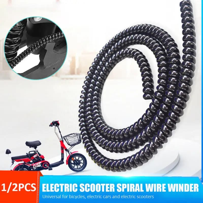 Bicycle Brake Cables Protection Sleeve Black Glossy Bicycle Wiring Harness Protective Sleeves Electric Vehicle Cable Wraps