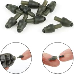 Quick Change Fishing Line Connector Beads, PVC Material, Secure Snap-in Method Feeder Connectors for Fishing Accessories