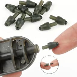 Quick Change Fishing Line Connector Beads, PVC Material, Secure Snap-in Method Feeder Connectors for Fishing Accessories