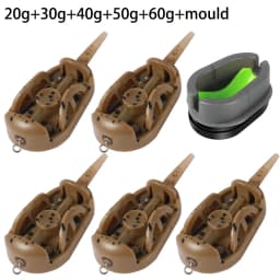 2pcs/3pcs/6pcsCarp Fishing Method Feeders,20g/30g/40g/50g/60g Fishing Feeders with Quick Realease Mould,Carp Fishing Accessories