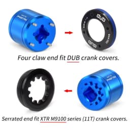 RISK Bike 2-in-1 Crank Cover Removal Tool Bicycle Crankset Cap Remover Extractor Installation Tools For DUB 11T XTR M9100