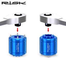 RISK Bike 2-in-1 Crank Cover Removal Tool Bicycle Crankset Cap Remover Extractor Installation Tools For DUB 11T XTR M9100