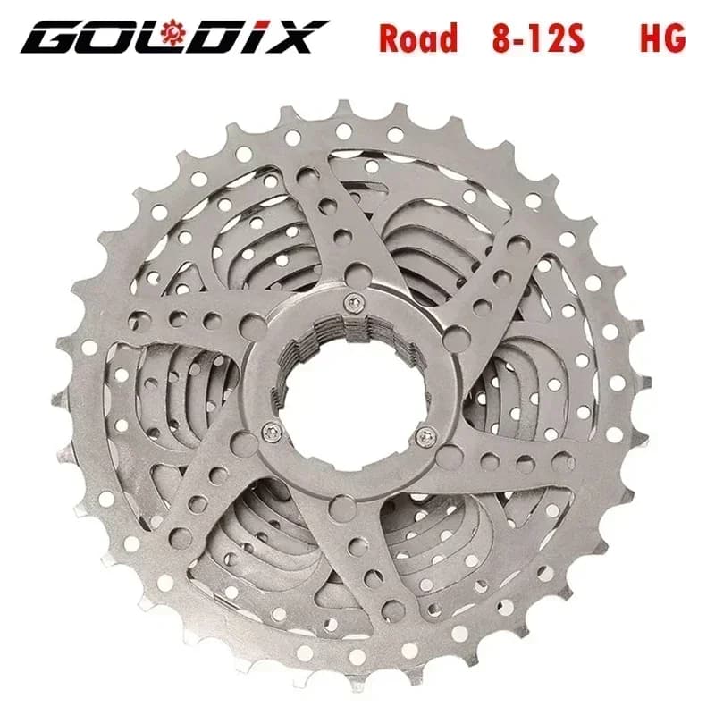GOLDIX Road Bike 8 9 10 11 12Speed 11-25T/28T/32T/34T/36T Bicycle Cassette Freewheel for SHIMAN* HG Bicycle Accessories