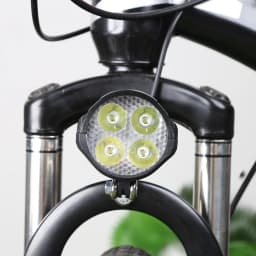 48V E-Bike Horn Light High Power Electric Bicycle Scooter LED Headlight Front Lamp Waterproof Outdoor Cycle Biking Accessories