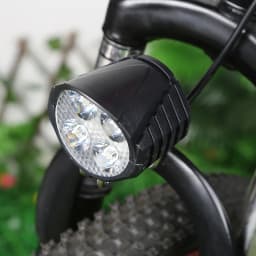48V E-Bike Horn Light High Power Electric Bicycle Scooter LED Headlight Front Lamp Waterproof Outdoor Cycle Biking Accessories