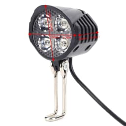 48V E-Bike Horn Light High Power Electric Bicycle Scooter LED Headlight Front Lamp Waterproof Outdoor Cycle Biking Accessories
