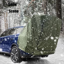 Outdoor Car Rear Tent Camping Picnic Car Rear Tent with Canopy Car Rear Extension Tent Sunshine-Proof Rain-Proof Car Rear Tent