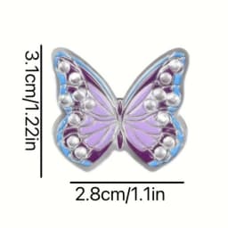 Rhinestone Butterfly Shape Ball Cap Marker with Magnetic Hat Clip , Ideal Gift for Men and Women Golf Enthusiasts