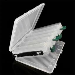 WEIHE 1pcs 328# Wholesale New Design White Double-sides Lure Plastic Hooks Set Tackle Box for Fishing