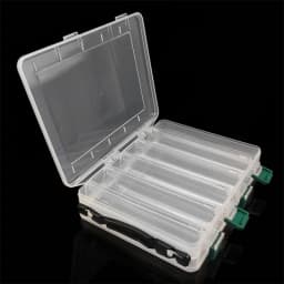WEIHE 1pcs 328# Wholesale New Design White Double-sides Lure Plastic Hooks Set Tackle Box for Fishing