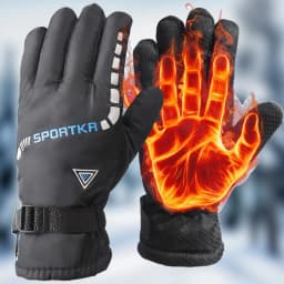 Winter Thermal Waterproof Cycling Gloves Men Women Warm Unisex Skiing Riding Motorcycle Hiking Sport Mittens
