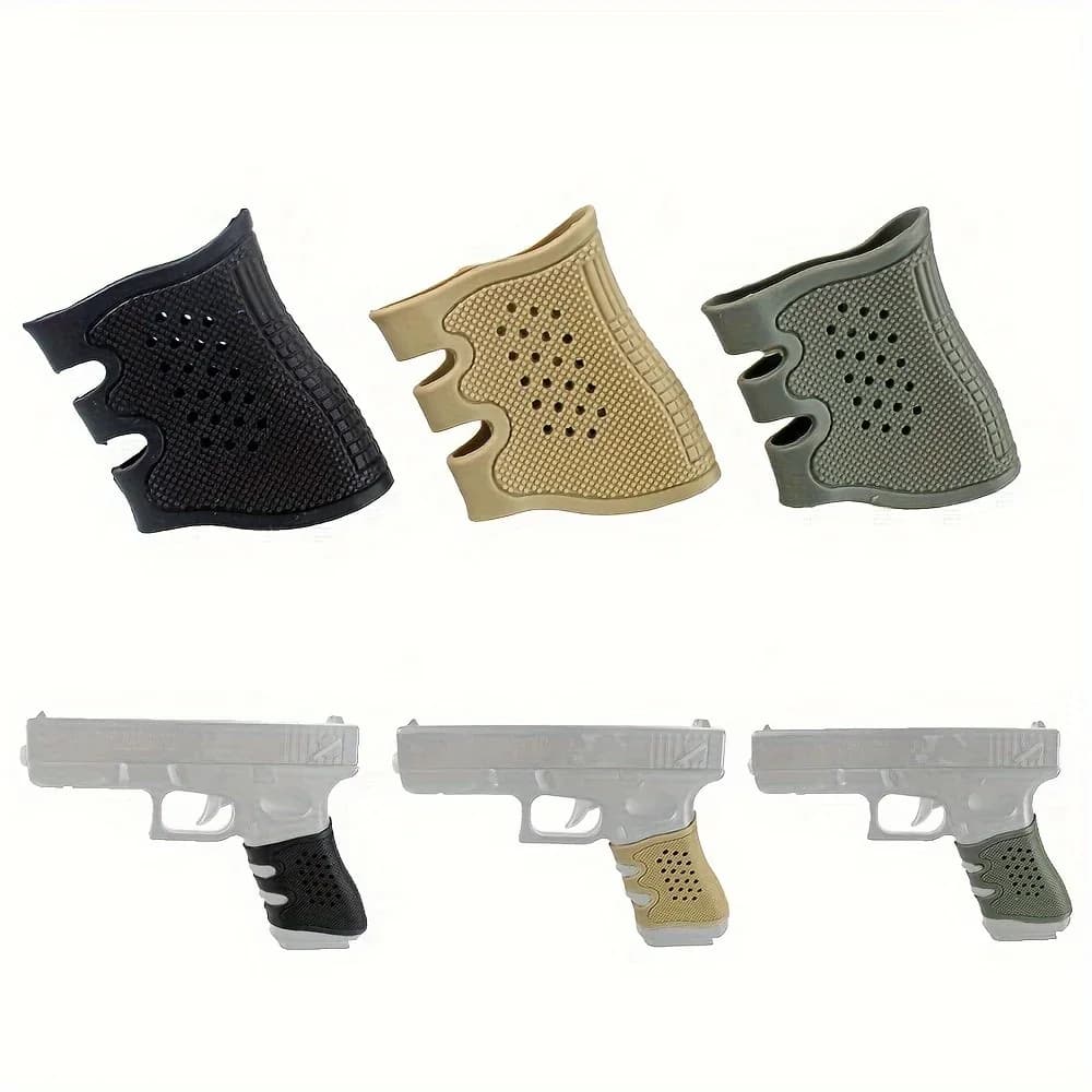 Tactical Pistol Rubber Grip Anti Slip Glove for Gl*ck G17/19/20/21/22/23/31/32 Reduce Recoil Grip Glove Hunting Accessories