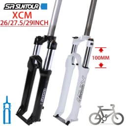 SUNTOUR XCM MTB Forks 26/27.5/29 inch Aluminium Hydraulic Shoulder Locking Mechanical Spring Forks Mountain Bike Disc Fork