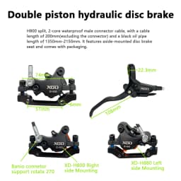 Electric Scooter Brake H800/H880 Electric Scooter Hydraulic Disc Brake For KUKirin G2 MAX G2 Master G3 Pro G4 G5