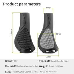 ODI OC1 Bicycle Grips 22.2mm Large Pad Bike Handlebar Cover MTB Anti-Slip Grips Ergonomic Cycling Rubber Ball Handle Accessories