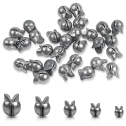 50/100Pcs Removable Split Shot Fishing Weights Sinker Clip On Weights Round Fishing Egg weights Bass lure Fishing Accessories