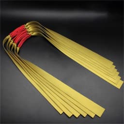 10PCS Powerful Catapult Latex Tape Flat Elastic Band Slingshot Hunting Replacement Accessory Resilient Natural Rubber Slingshot