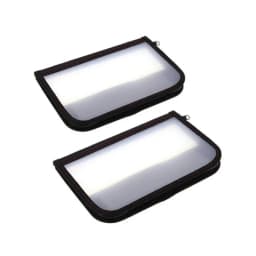 1x Portable Plastic Clear Visual Lure Hooks Storage Bag With Double Zipper Nonslip Fishing Gear Package Pouch Fish Bait Sack