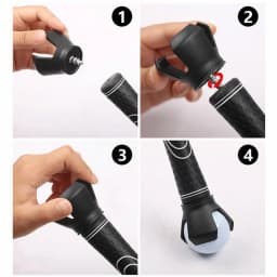 Golf Balls Picker Ball Pick Up Clamp Rubber Zinc Alloy Golf Supplies Golf Accessories Convenient Practical Golf Training Aids
