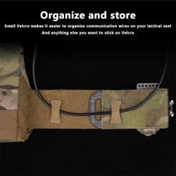 Tactical 8PCS Helmet Cable Management Kits NVG Comms Wires Cord Collected Organizer Hook&Loop Straps Hunting Airsoft Accessories